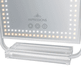 thumbnail image 3 of Impressions Vanity Glimmer Arch Tri Tone 360 Degree LED Makeup Mirror with Acrylic Base (White), 3 of 8