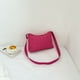 thumbnail image 4 of Bolsa de mensajero Bolsas acolchadas Bolsa de invierno informal Algodón suave para fiesta Rosa roja roja, 4 of 9