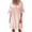 Pink, variant on Seductiva Clearance Sales Women's Cotton Nightgown Sleepwear Women Casual Solid Dress Short Sleeve V Neck Lace Dress Pullover Loose Dress Ultra-Soft Nightgown Sleep Dress