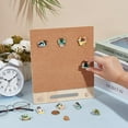 thumbnail image 3 of Pin Board Cork Board 9.7x8.2inch Rectangle Bulletin Display Board Desktop Brooch Cork Display Stands for Brooch Pin Collection Display Office Home and School Decor, 3 of 6