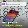 thumbnail image 4 of Tile by Life360 Mate (2024) Rastreador Bluetooth, buscador de llaves y localizador de artículos para llaves, bolsos y más. Buscador de teléfono. Compatible tanto con iOS como con Android. 1 paquete (b, 4 of 5