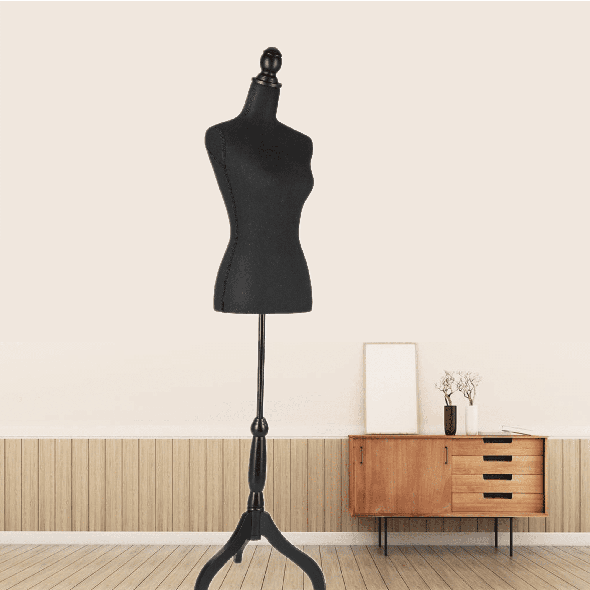 Buy Female Dress Form Torso with Black Wood Stand Online at desertcartAruba