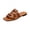 Brown_012, variant on Women's Spike Studded Slide Sandals - Open Toe Slip On Casual Lightweight Comfort for Beach Pool 2026 Summer Sandals for Women Yellow 6.5（EU-37）