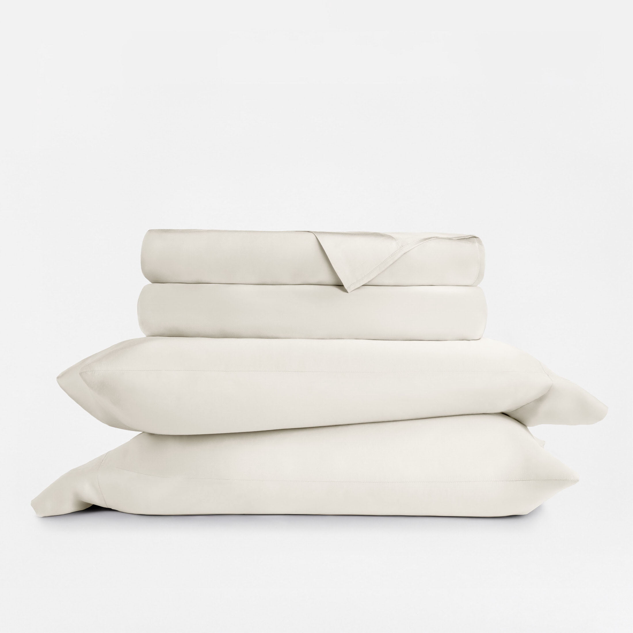 Luxury Cooling 100% Rayon From Bamboo Silky Soft Bed Sheets Set Ivory Full Size Bedding by Comfort Canopy