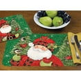thumbnail image 2 of Wipe-Clean Reversible Holiday Placemats, Paisley Santa, Set of 2, Made in The USA, 2 of 2