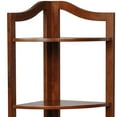 thumbnail image 6 of Furniture of America Emery Transitional 5-Shelf Corner Stand, Oak, 6 of 6