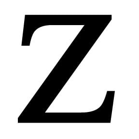 Letter Z Black METAL 12 Inch Wrought Iron Signage Home Wall Art Plaque ...