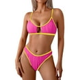 thumbnail image 5 of OSFVNOXV Womens Bikini Set,Two-Piece Swimsuits,Push Up Bra and Thongs Bottoms,Y2K Seamless Bathing Suits for Small Breasted Women, 5 of 8