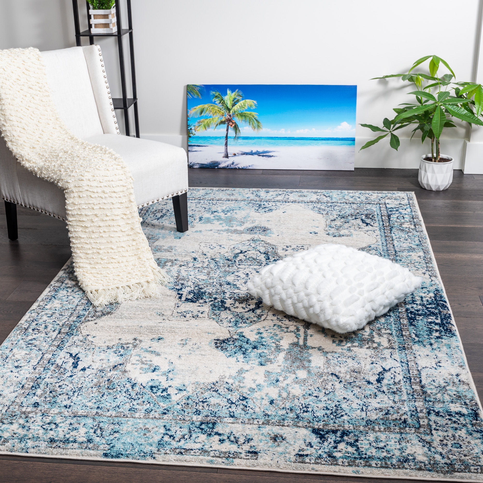 ⌘ antique 絨毯　③ ⌘ nuLOOM Vintage Corbett Multi-Coloured 5 ft. 3-inch Indoor