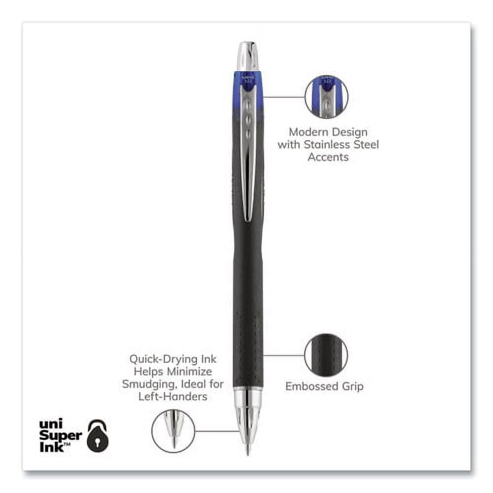 "Jetstream Retractable Ballpoint Pen, Bold 1 Mm, Blue Ink, Black Barrel | Bundle of 2 Dozen"