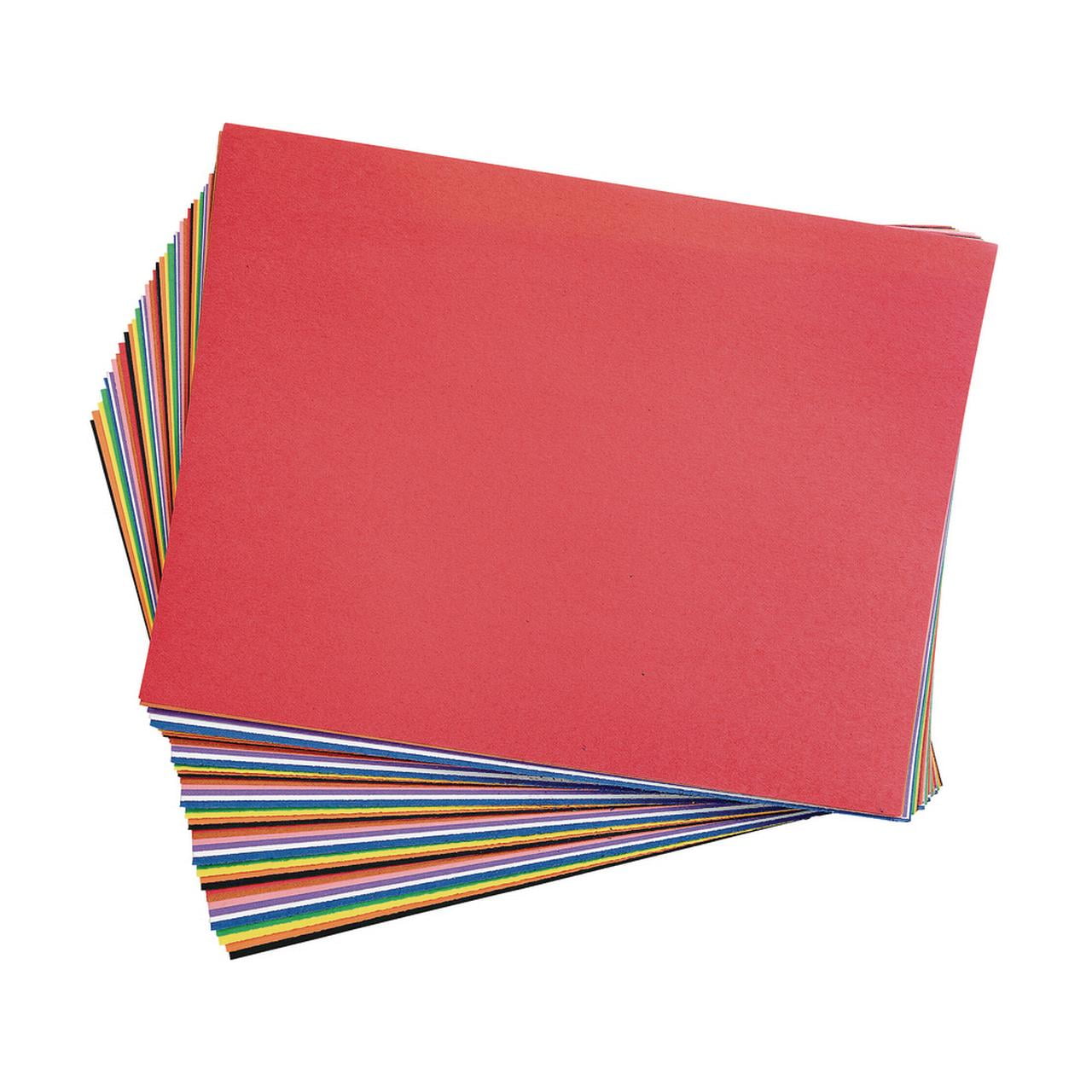 Construction Paper Pack, 50 Sheets of 23 Assorted Colors, 12" x 18