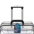 thumbnail image 5 of Fuzoiu Abstract Colorful Art Supplies Print Premium Leather Luggage Tag,Travel Accessory,Luggage Tag for Suitcase Baggage Handbag Travel Bag,Name Card & Privacy Cover-2 PCS, 5 of 5