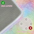 thumbnail image 5 of Small Fluffy Rainbow Colorful Area Rug for Girls Bedroom 3x5 Kawaii Tie Dye Rug Fuzzy Unicorn Throw Rug for Living Room Kids Nursery Baby Princess Room Living Room Home Decor Aesthetic Carpets, 5 of 14