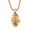 Gold L, variant on Men's Stainless Steel Creative Openable Human Organ Anatomy Heart Pendant Titanium Chain Necklaces Gold S