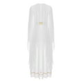 thumbnail image 4 of Alvivi Robe Grecque Antique Toga pour Femmes Robe Longueur Genou à Blocs de Couleur Blanc TTG, 4 of 7