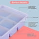 thumbnail image 2 of Ice Cube Tray with Lid, 3 Packs 18 Cubes, Silicone Large Ice Cube Molds, Flexible Stackable and Eas, 2 of 5