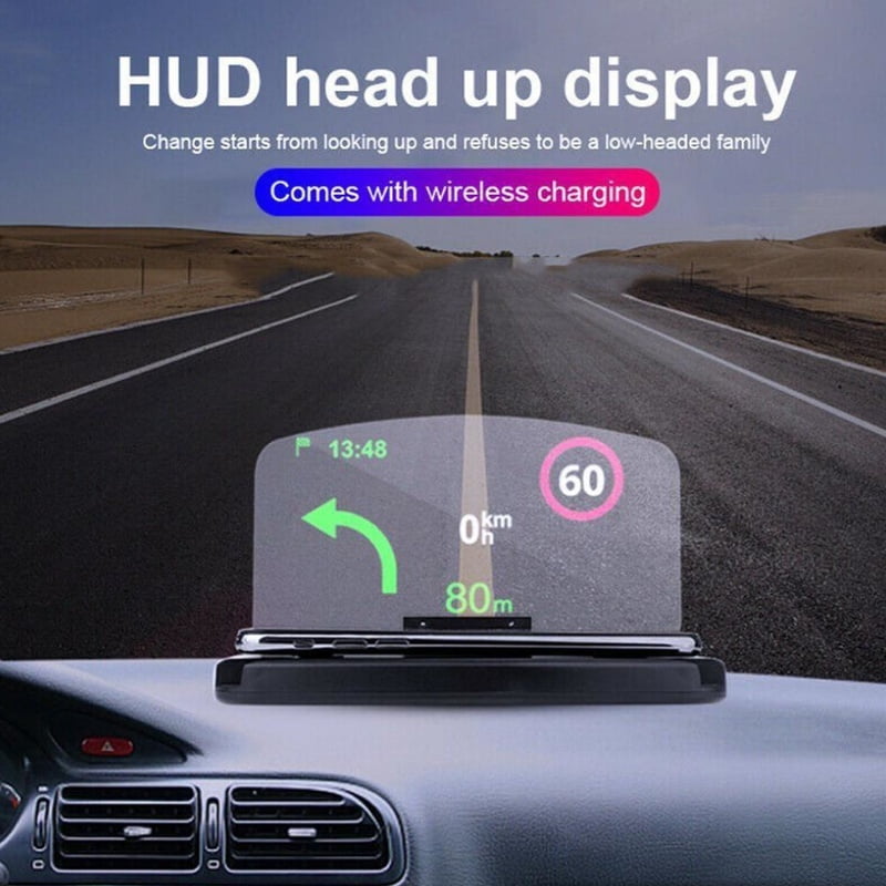 6.5" Car HUD Holder Head Up Display Projector For GPS Navigation Mobile Phone