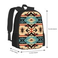thumbnail image 3 of DouZhe Lightweight Backpack, Bohemian Ethnic Style Arrows Prints Travel Outdoor Hiking Bag School Bookbag Casual Daypack Backpacks for Women Men, 3 of 7
