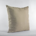 thumbnail image 2 of Plutus Sand Solid Shiny Velvet Luxury Throw Pillow - Double sided 20" x 36" King, 2 of 4