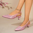 thumbnail image 6 of Viluyesy Pumps for Women Pointed Toe Slingback Kitten Heel Comfortable Dress Work Shoes Casual Walking Pink Size 5.5, 6 of 9