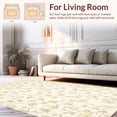 thumbnail image 2 of ODIKA 5'x7' Machine Washable Non-Slip Area Rug, Ivory with Timeless Floral High Traffic Rug, Beige, 205716, 2 of 7