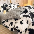 thumbnail image 1 of Ins Style Bedding Set Fashion Solid Color Washable Duvet Cover Without Comforter Pillowcases Sheet for Student Soft Home Textile, 1 of 6