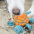thumbnail image 2 of HuggleHounds Durable Ruff-Tex and Plush Toy for Dogs with Multiple Squeakers, Made from Tear Resistant Rubber, Dude the Turtle, 2 of 5
