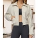thumbnail image 5 of Chaqueta Corta Holgada para Mujer, con Cremallera, Cortavientos, Cálida, Ideal para Deportes Al Aire Libre y Correr Arroz con Albaricoque L, 5 of 7