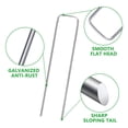 thumbnail image 2 of 10Pcs Lawn Staples, Garden Landscape Staples, Galvanized Gauge Stakes, U-Shaped Tent Stakes, Anti-Rust Fence Netting Pins Ground Spikes, Sod Pins, 2 of 15