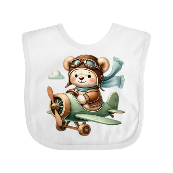 Inktastic Flying Bear Boys or Girls Baby Bib