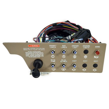 Sea Ray 210 / 230 SLX OEM Beige Plastic Marine Boat Ignition Switch Panel 2073851