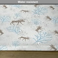 thumbnail image 6 of Ambesonne Christmas Place Mats Set of 4, Winter Retro Forest, Standard Size, Brown Blue, 6 of 6