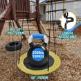 thumbnail image 3 of PRINIC 43" Saucer Tree Swing for Kids, Waterproof Flying Saucer Swing for indoor/playground Textilene fabric seat & Stainless steel frame, 3 of 11