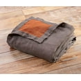 thumbnail image 2 of Chezmoi Collection Brussels 100% Belgian Flax Linen Throw Blanket for Couch, Bed, Super Soft Lightweight Cozy Breathable Pre-Washed Reversible Throw Blanket, Undyed Linen, 50" x 70", 2 of 11