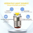 thumbnail image 5 of Ruiandsion 15-Pack E5 E5.5 COB Miniature Screw LED Light Bulb, 6V 0.01W 80LM 3000K Warm White for Vintage Clock Radio Instrument Panel Lamp Indicator, 5 of 9