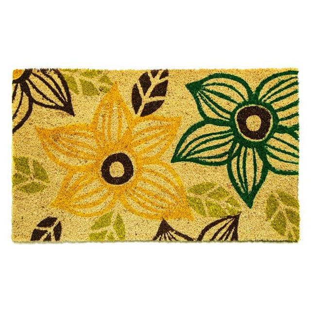 Dynamic Rugs AS232965999 Tapis de Porte Floral de Tremble de 18 x 30 Po - Multicolore