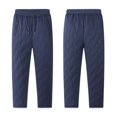 thumbnail image 4 of Winter Solid Color Texture Cotton Pants With Thick Lamb Wool Long Warm Pants With Zipper Pockets Casual Sports Pants For Both Men And Women, 4 of 5