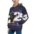 thumbnail image 2 of Haiem 2025 Happy New Year 4 Pattern Boys Hoodie, Youth Pullover Hooded Sweatshirt, Kangaroo Pocket Hoodie for Kids Girls -X-Large, 2 of 6