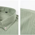 thumbnail image 3 of Mens Shirts Under $10 Men's Long Sleeve Stripes Shirts Casual Dress Shirt, 3 of 5