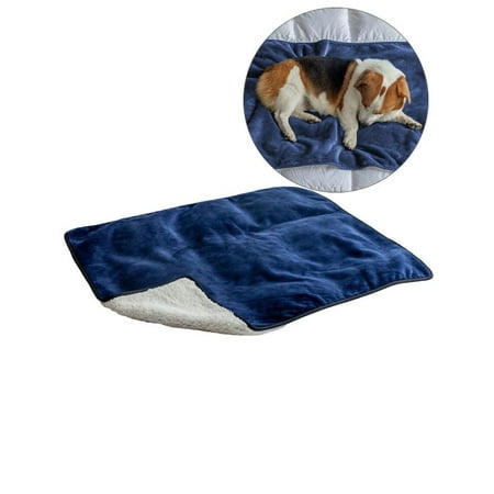 Yoloke Waterproof Dog Blankets for Small Dogs - Small Cat Blanket Washable for Couch Protection Sherpa Fleece Puppy Blanket Soft Plush Reversible Throw Furniture Protector