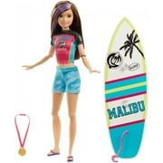 Barbie Dreamhouse Adventures Skipper Surf Doll, Approx. 11-Inch In Surfing Fashion, With Accessories