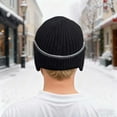 thumbnail image 4 of Winter Beanie Hats with Ear Flaps for Men Women, Lined Beanie Warm Winter Knitted Hat,Outdoor Windproof Knit Skull Cap, 4 of 6