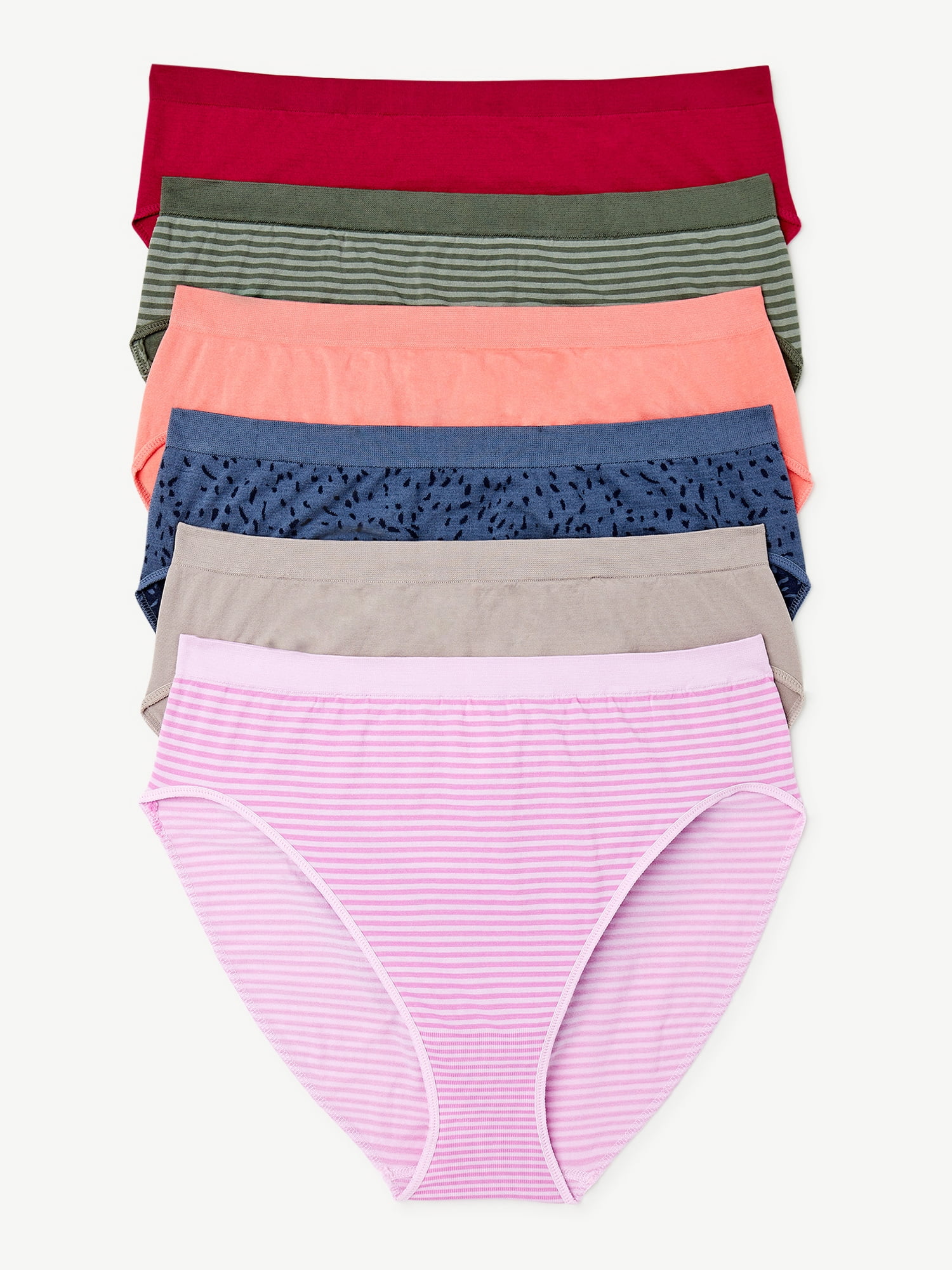 Joyspun Women s Seamless Hi Cut Panties 6 Pack Sizes XS To 3XL joyspun-women-s-seamless-hi-cut-panties-6-pack-sizes-xs-to-3xl
