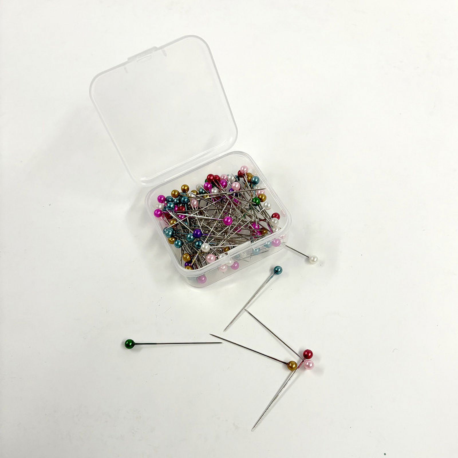 Hello Hobby Long Pearlized Pins, Size 24, 100 Count