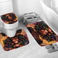 thumbnail image 4 of Black Girl Bathroom Set with Shower Curtain and Rugs, Toilet Lid Cover, Bath Mat, Inspirational Quote African Women Shower Curtain Set with Hooks, Waterproof Shower Curtains for Bathroom Decor, 4 of 8