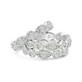 thumbnail image 4 of Sterling Silver 925 Rhodium Plated Clear CZ Stackable Eternity Ring White Jewelry Female Size 9, 4 of 4