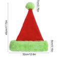 thumbnail image 3 of NWOKYZGH 1Pc Christmas Elf Santa Hat Adults Red and Green Santa Hats Thicken Plush Funny Christmas Hats for Xmas New Year Festive Holiday Party Supplies, 3 of 6