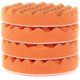 thumbnail image 1 of 4 almohadillas gruesas para pulir tipo gofre, naranja, 1 of 4