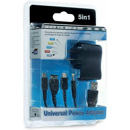 5-in-1 Universal Power Adapter for 2DS/ DSi/ DS Lite/ DS/ PSP/ GBA/