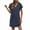 Navy., variant on Akafmk Summer Dresses for Women Casual Dresses,Solid Color Round Neck Short Dress Short Sleeve Mini Dresses Loose T Shirt Dresses